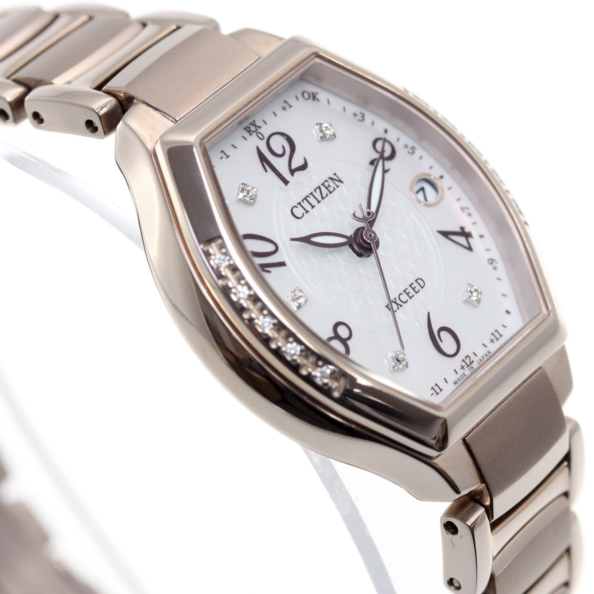 シチズン エクシード CITIZEN EXCEED エコドライブ ソーラー 電波時計 ティタニアライン ハッピーフライト 腕時計 レディース ES9385-57W