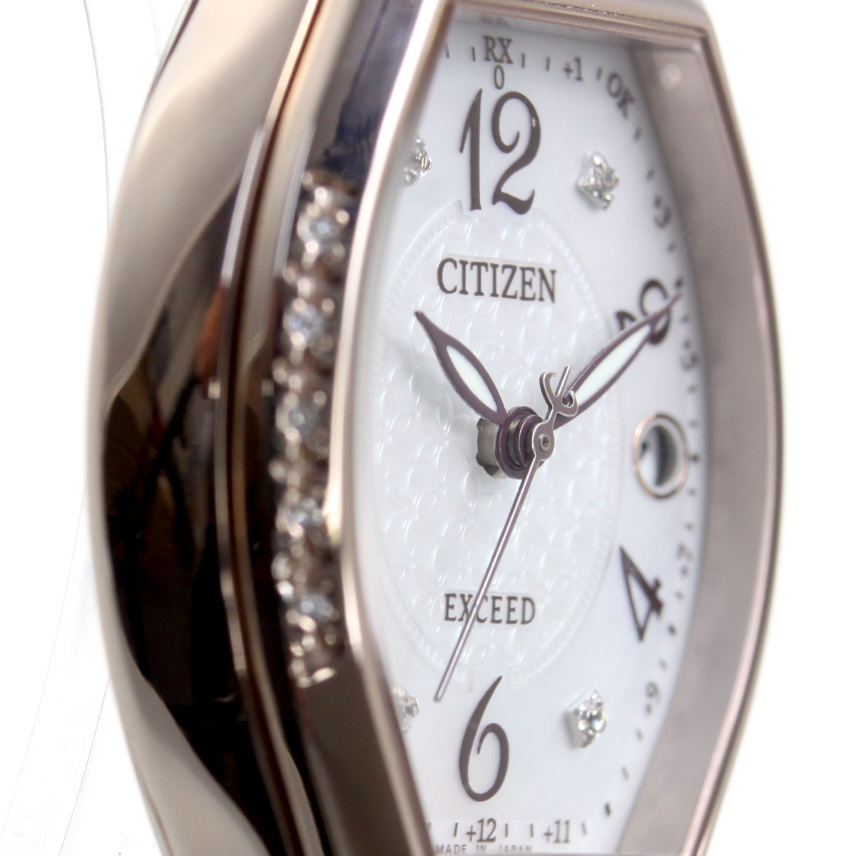 シチズン エクシード CITIZEN EXCEED エコドライブ ソーラー 電波時計 ティタニアライン ハッピーフライト 腕時計 レディース ES9385-57W