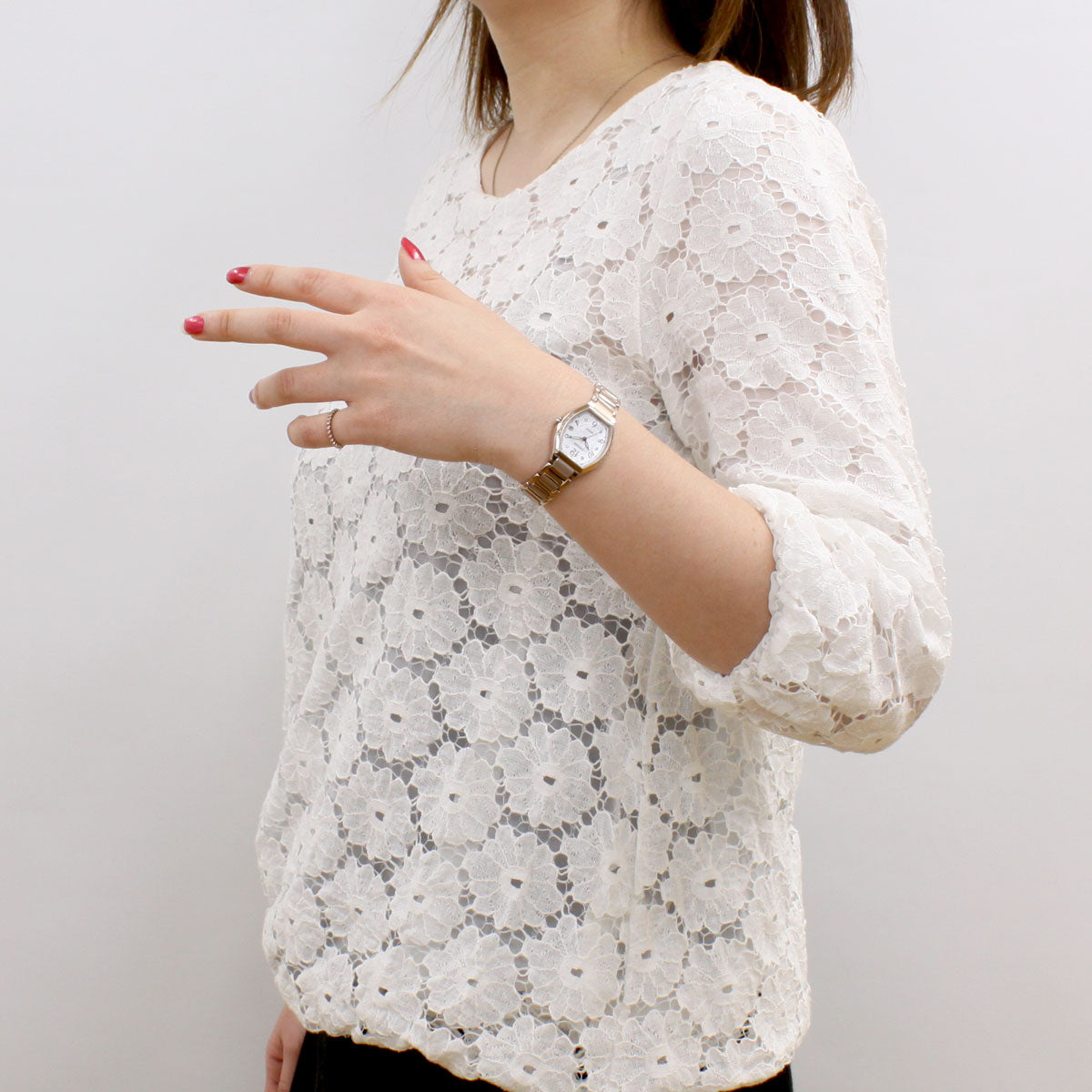 シチズン エクシード CITIZEN EXCEED エコドライブ ソーラー 電波時計 ティタニアライン ハッピーフライト 腕時計 レディース ES9385-57W