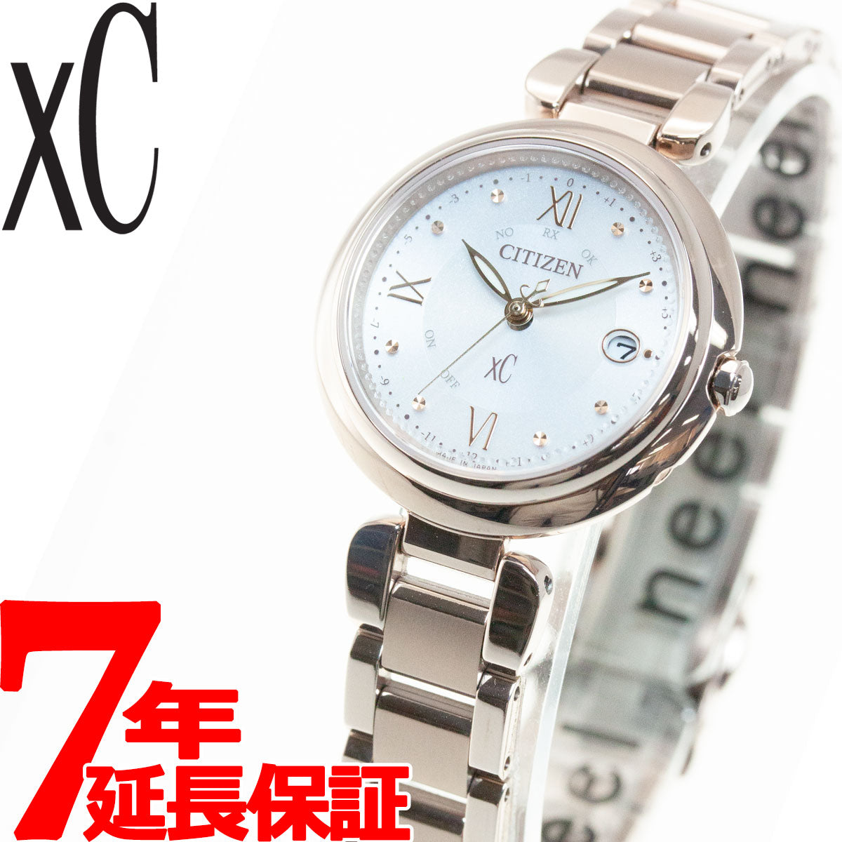 シチズン CITIZEN 腕時計 レディース ES9464-52A クロスシー ミズコレクション エコ・ドライブ電波時計 ティタニア シリーズ ハッピーフライト xC mizu collection Titania Happy Flight エコ・ドライブ電波（H060） シルバーxサクラピンク アナログ表示