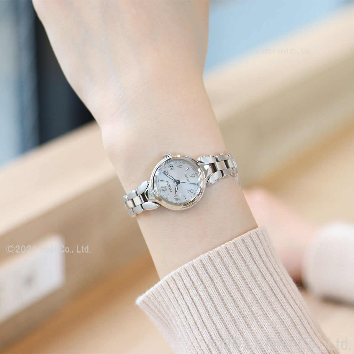 シチズン エクシード CITIZEN EXCEED エコドライブ 電波時計 ティタニア ハッピーフライト レディース 腕時計 ES9470-50A