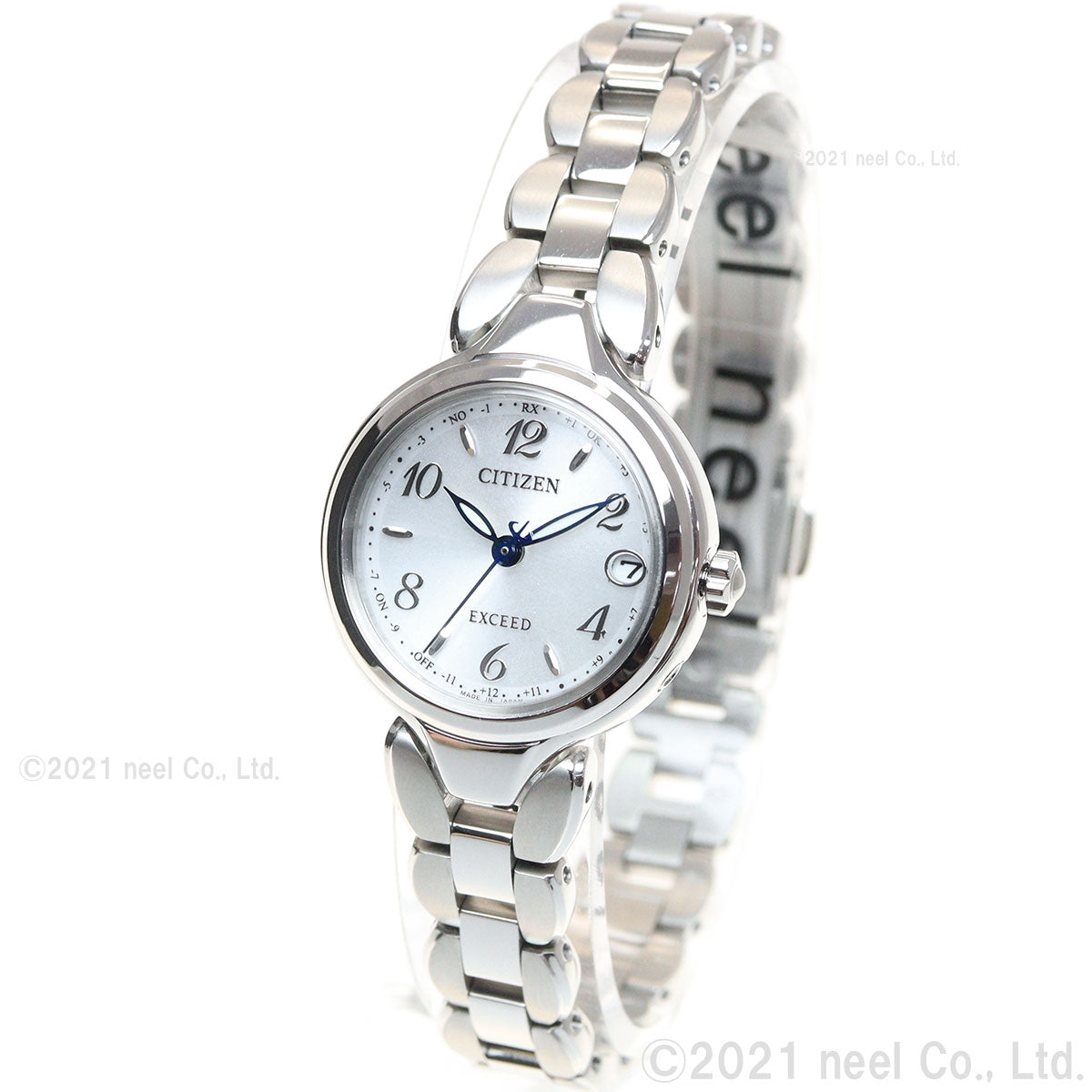 シチズン エクシード CITIZEN EXCEED エコドライブ 電波時計 ティタニア ハッピーフライト レディース 腕時計 ES9470-50A
