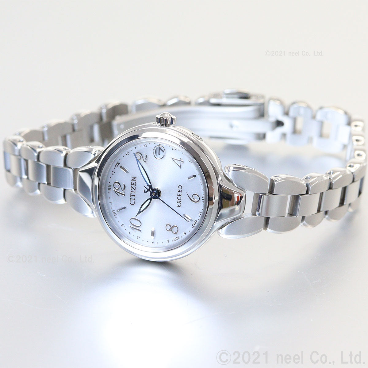 シチズン エクシード CITIZEN EXCEED エコドライブ 電波時計 ティタニア ハッピーフライト レディース 腕時計 ES9470-50A