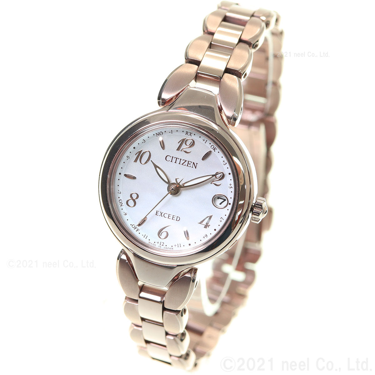 シチズン エクシード CITIZEN EXCEED エコドライブ 電波時計 ティタニア ハッピーフライト レディース 腕時計 ES9472-54W