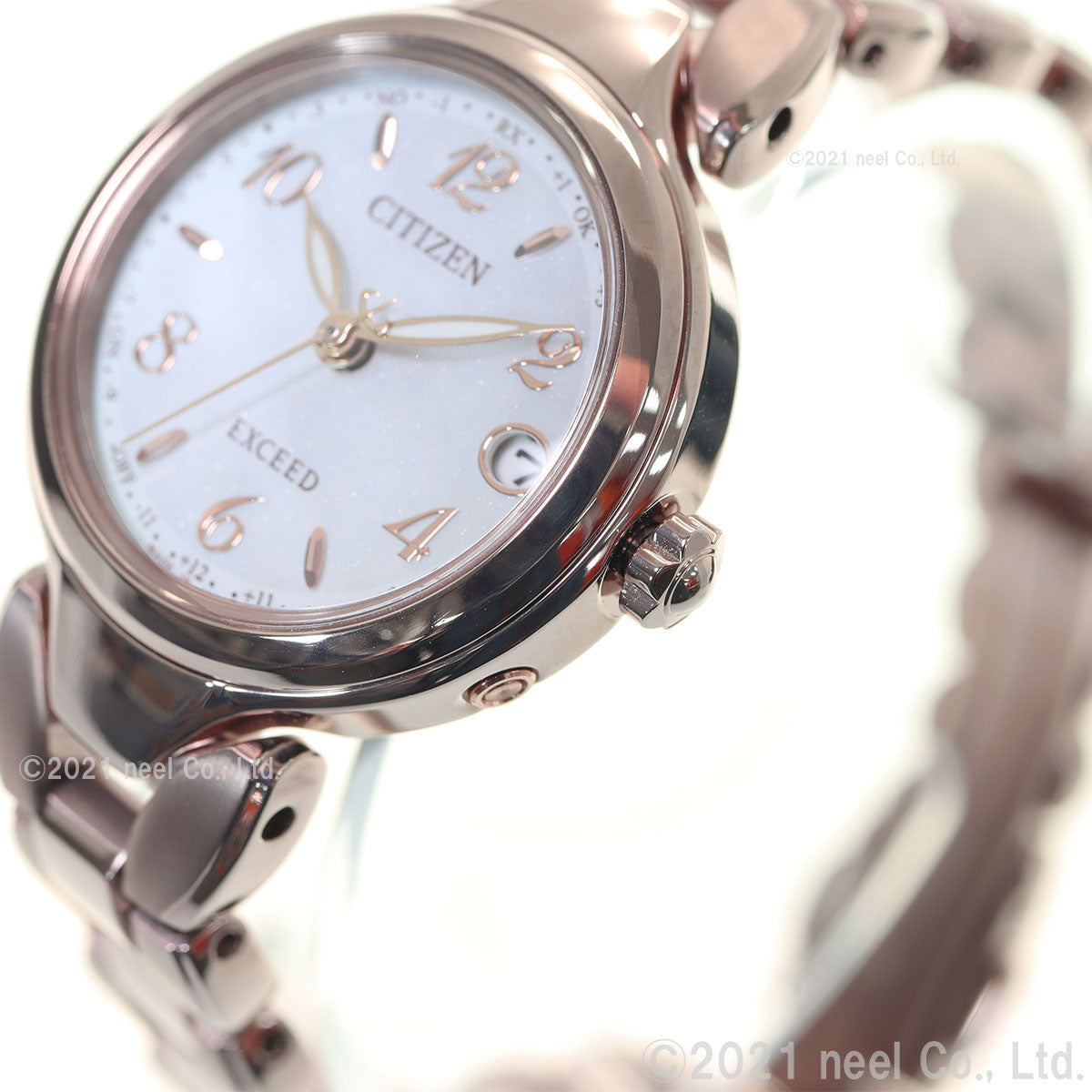シチズン エクシード CITIZEN EXCEED エコドライブ 電波時計 ティタニア ハッピーフライト レディース 腕時計 ES9472-54W