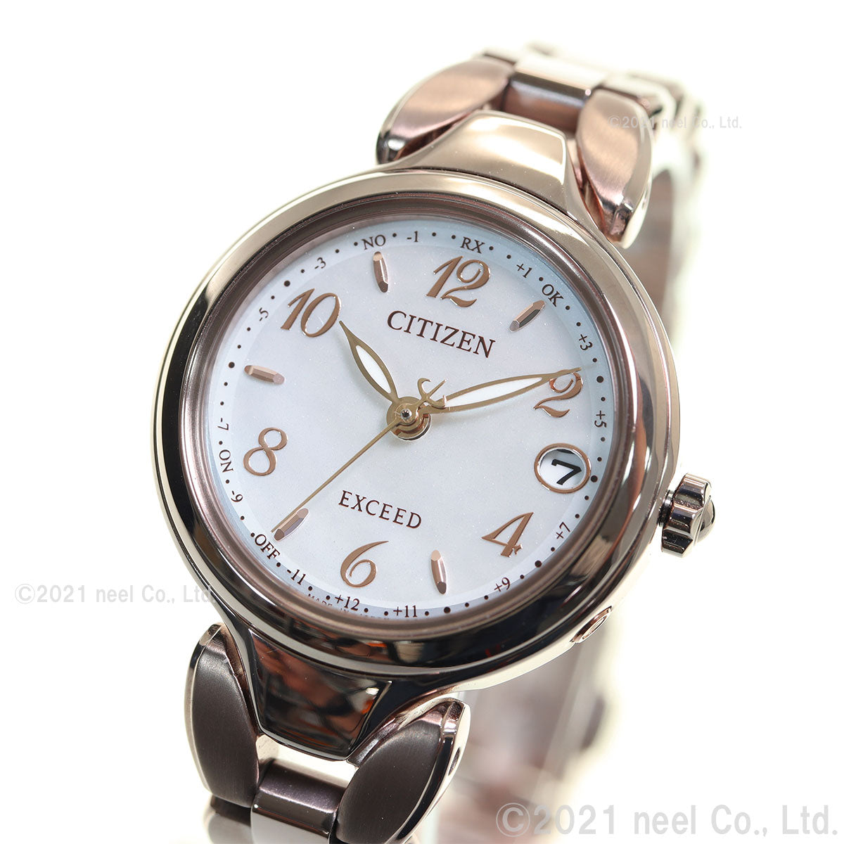 シチズン エクシード CITIZEN EXCEED エコドライブ 電波時計 ティタニア ハッピーフライト レディース 腕時計 ES9472-54W