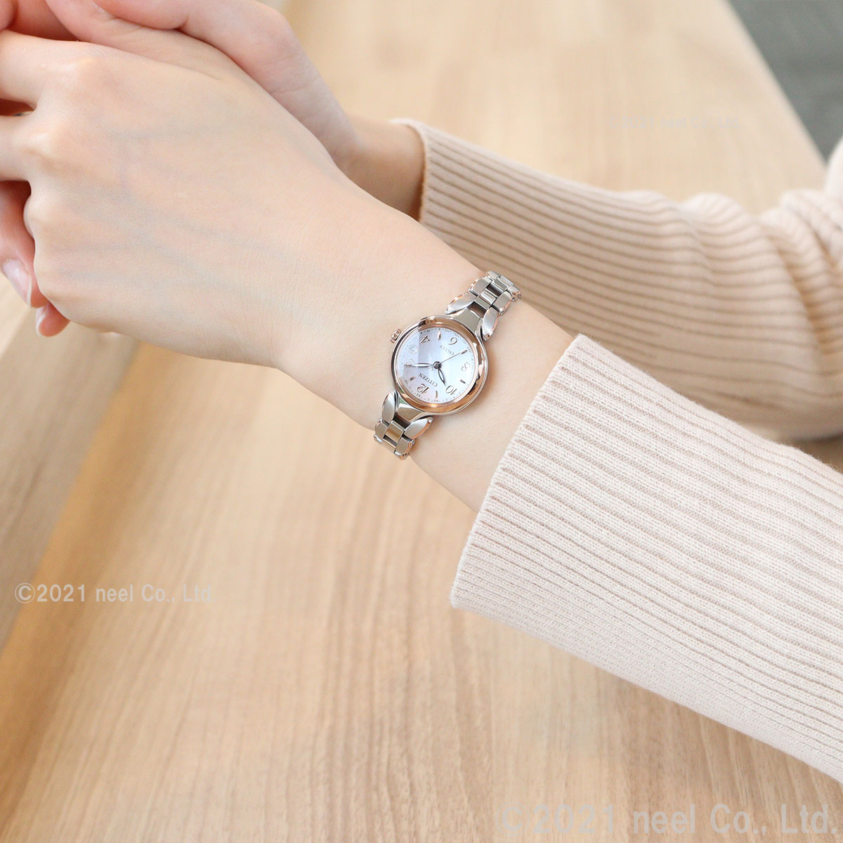 シチズン エクシード CITIZEN EXCEED エコドライブ 電波時計 ティタニア ハッピーフライト レディース 腕時計 ES9474-59W