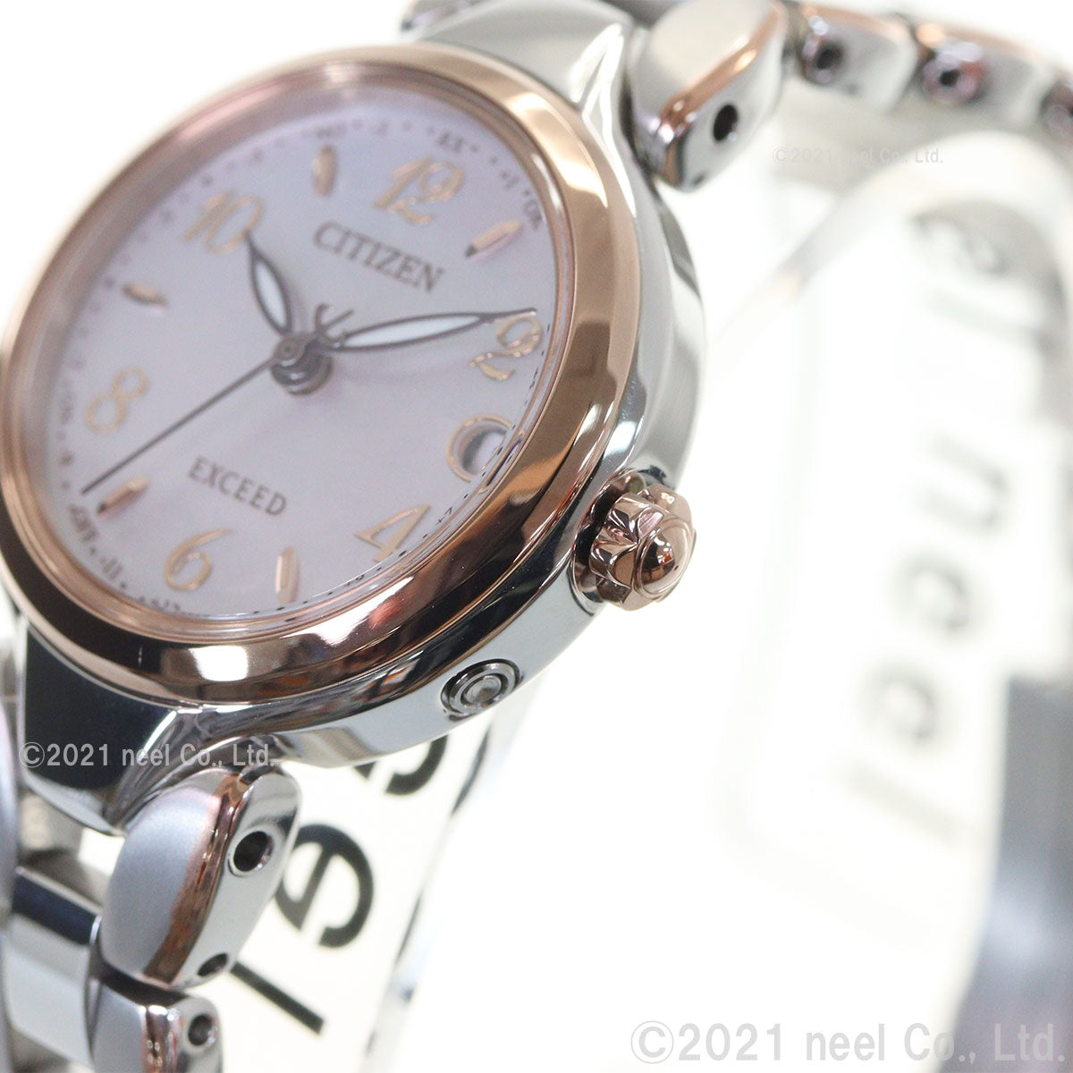 シチズン エクシード CITIZEN EXCEED エコドライブ 電波時計 ティタニア ハッピーフライト レディース 腕時計 ES9474-59W