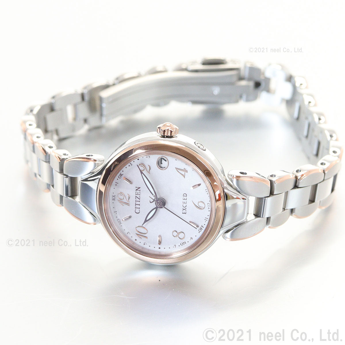 シチズン エクシード CITIZEN EXCEED エコドライブ 電波時計 ティタニア ハッピーフライト レディース 腕時計 ES9474-59W