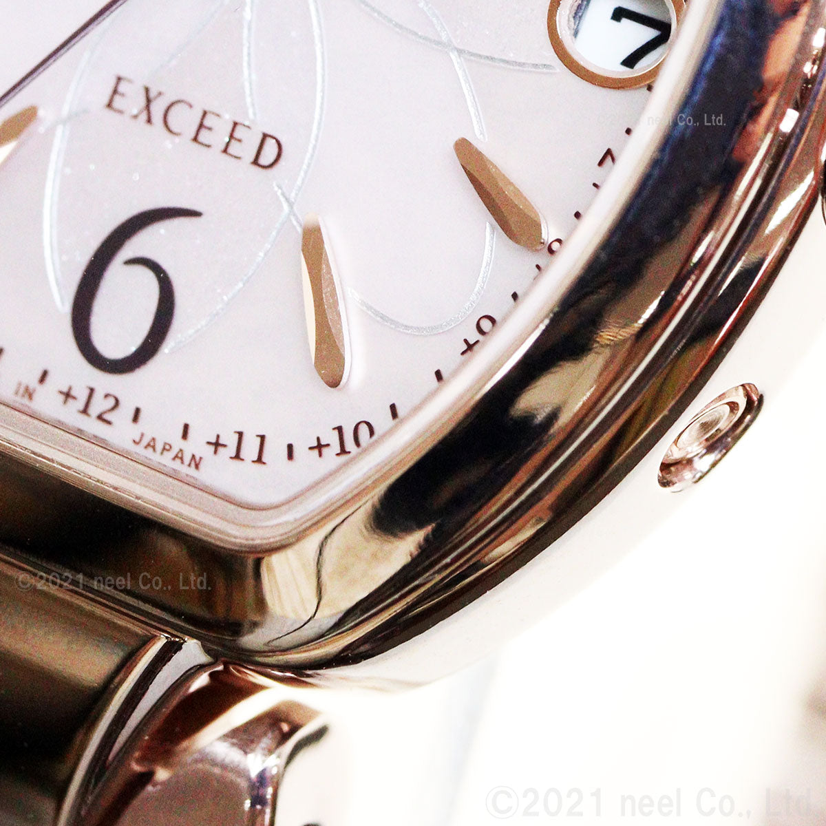 シチズン エクシード CITIZEN EXCEED エコドライブ 電波時計 ティタニア ハッピーフライト 腕時計 レディース ES9482-51W フラワーバンド トノー型