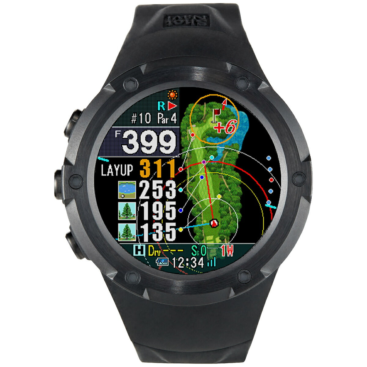 ショットナビ Shot Navi エボルブプロ タッチ Evolve PRO Touch 腕時計型 GPS ゴルフナビ 距離測定器 距離計測器 ブラック