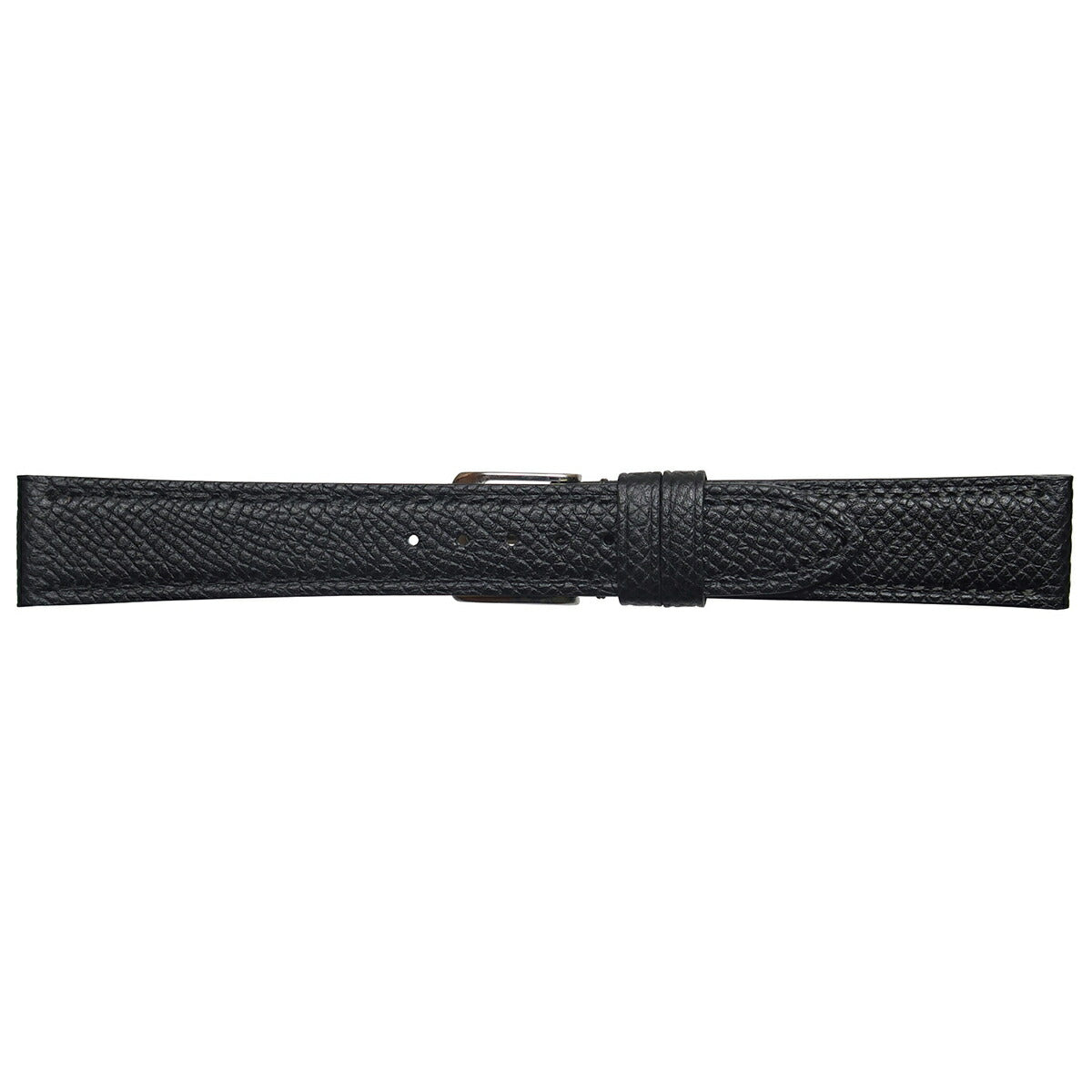エミッタ Emitta 腕時計 替えバンド ベルト メンズ ワープロラックス カーフ 18mm ブラック/シルバー 時計 時計バンド 時計ベルト 革 牛革