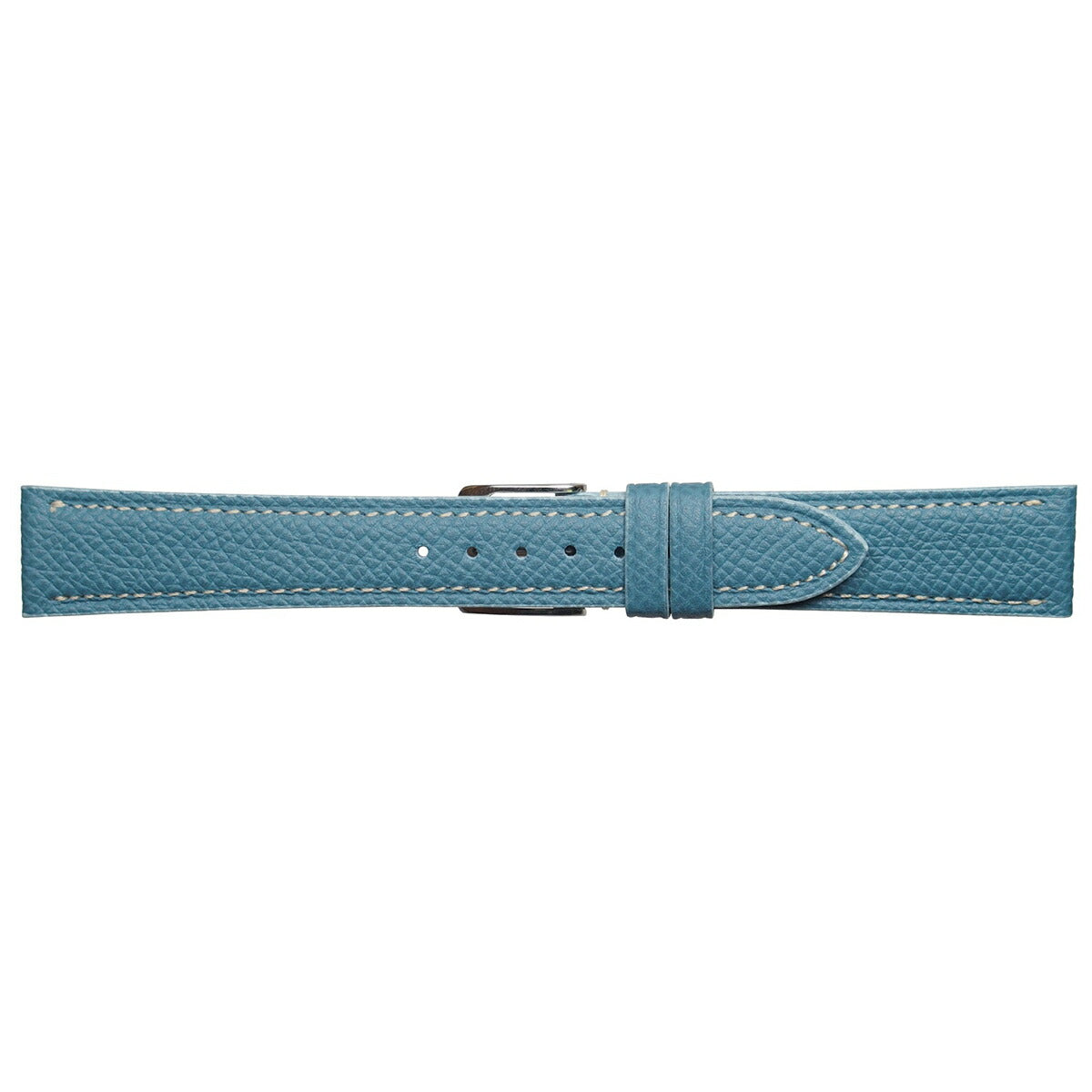 エミッタ Emitta 腕時計 替えバンド ベルト メンズ ワープロラックス カーフ 16mm ブルー/シルバー 時計 時計バンド 時計ベルト 革 牛革