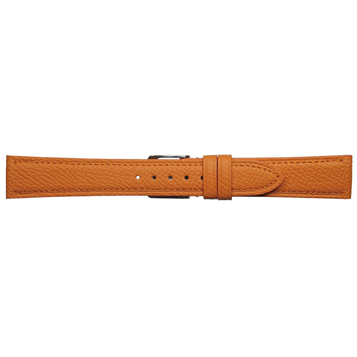 エミッタ Emitta 腕時計 替えバンド ベルト メンズ ワープロラックス カーフ 18mm オレンジ/シルバー 時計 時計バンド 時計ベルト 革 牛革