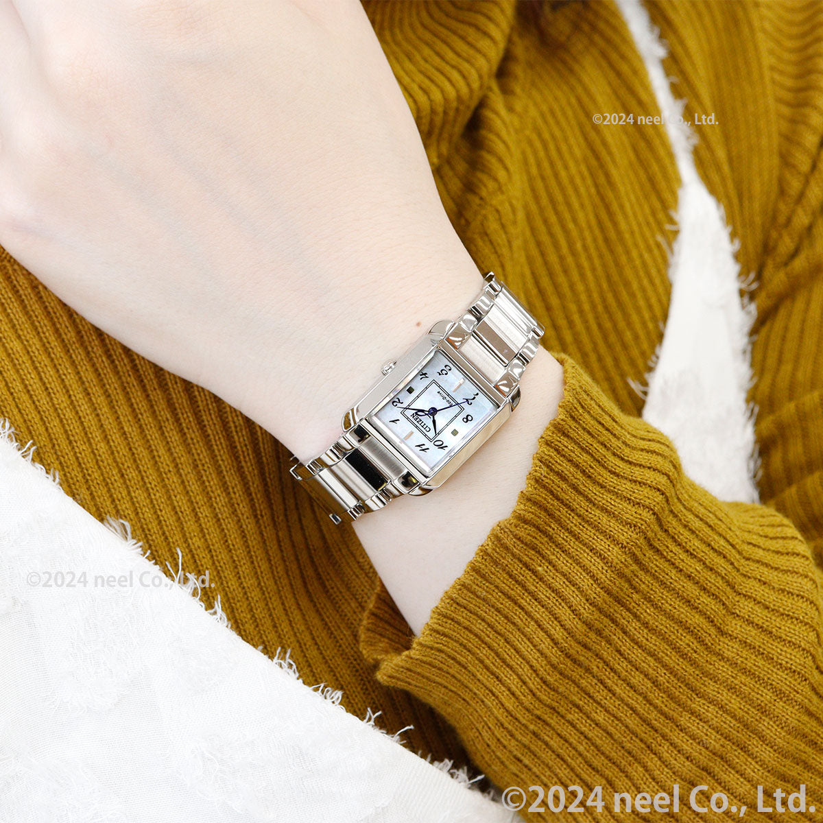 シチズン エル CITIZEN L エコドライブ 腕時計 レディース EW5600-87D SQUARE Collection