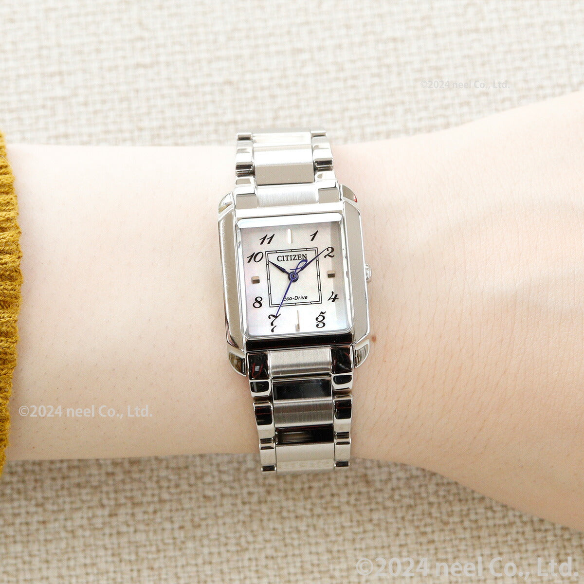 シチズン エル CITIZEN L エコドライブ 腕時計 レディース EW5600-87D SQUARE Collection