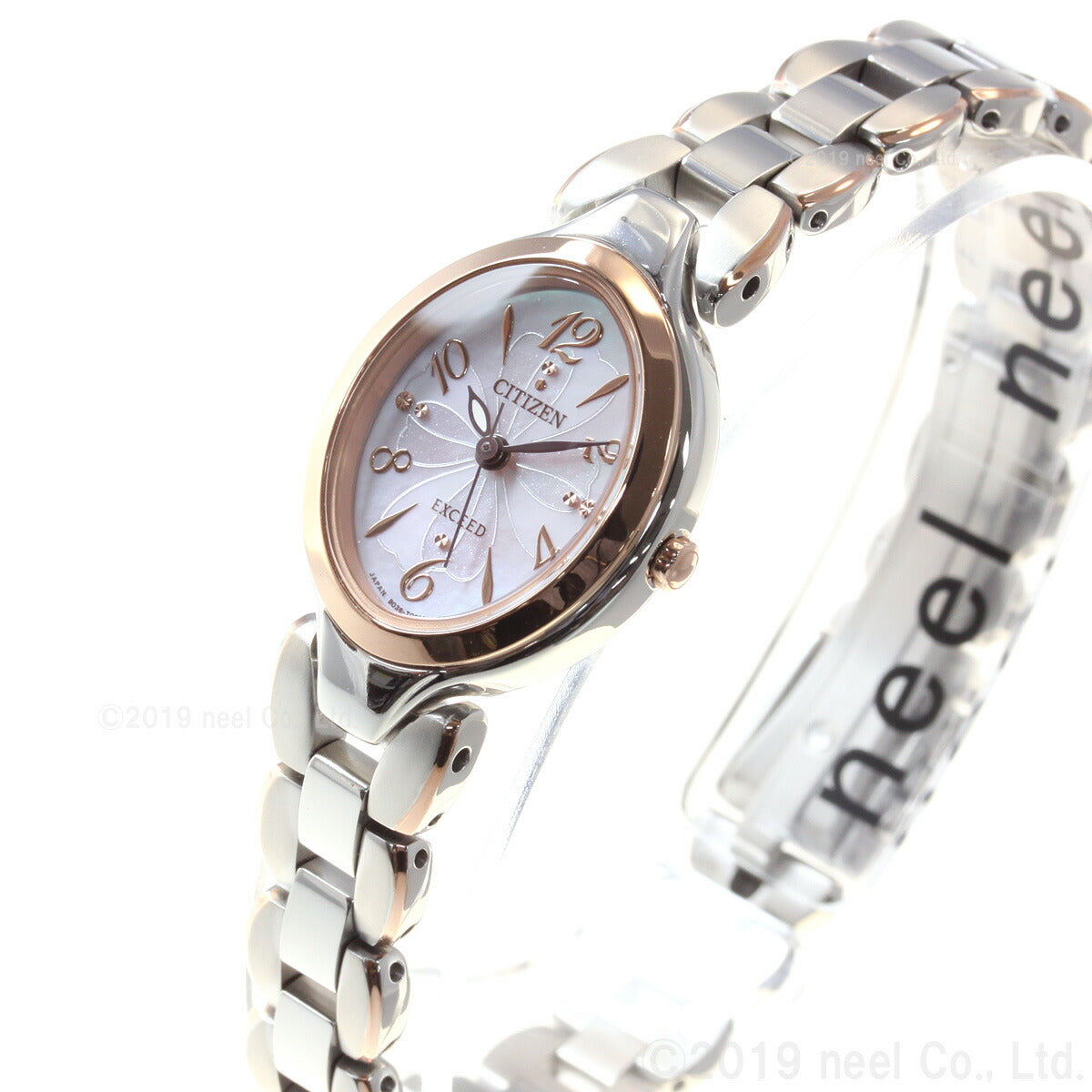 シチズン エクシード CITIZEN EXCEED エコドライブ ソーラー 腕時計 レディース チタンブレスオーバル EX2044-54W【シチズン エクシード】【正規品】【送料無料】