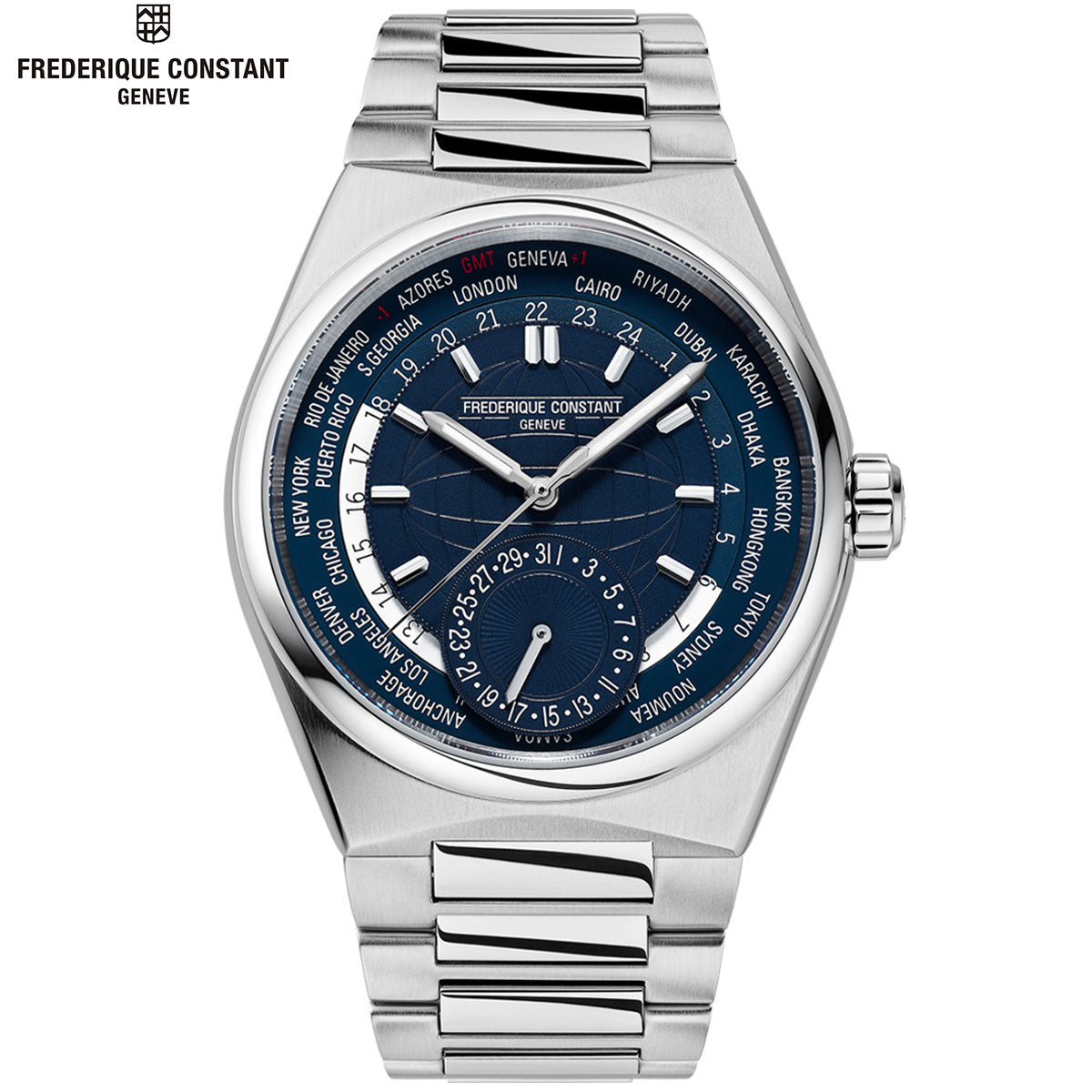 フレデリック・コンスタント FREDERIQUE CONSTANT ハイライフ ワールドタイマー マニュファクチュール FC-718N4NH6B 腕時計 メンズ フレデリックコンスタント【60回分割手数料無料!】