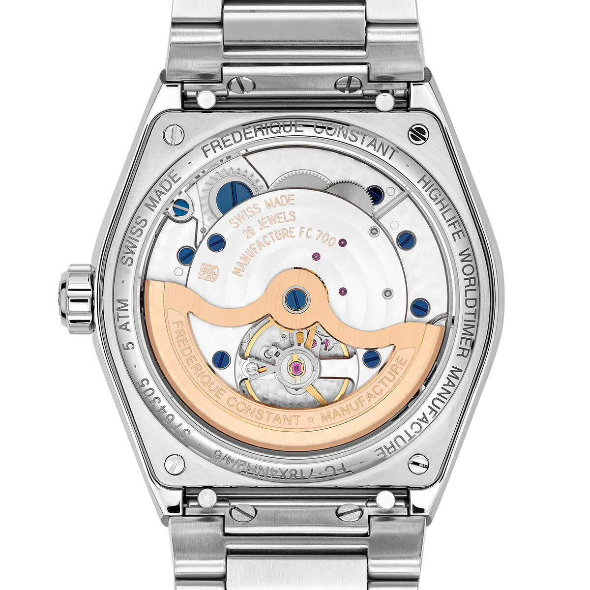 フレデリック・コンスタント FREDERIQUE CONSTANT ハイライフ ワールドタイマー マニュファクチュール FC-718N4NH6B 腕時計 メンズ フレデリックコンスタント【60回分割手数料無料!】