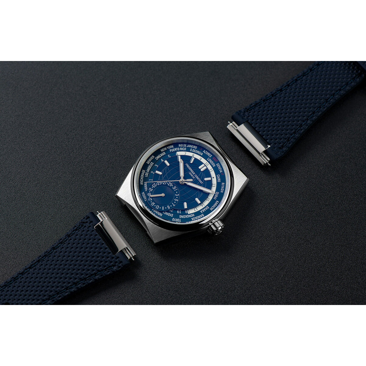 フレデリック・コンスタント FREDERIQUE CONSTANT ハイライフ ワールドタイマー マニュファクチュール FC-718N4NH6B 腕時計 メンズ フレデリックコンスタント【60回分割手数料無料!】