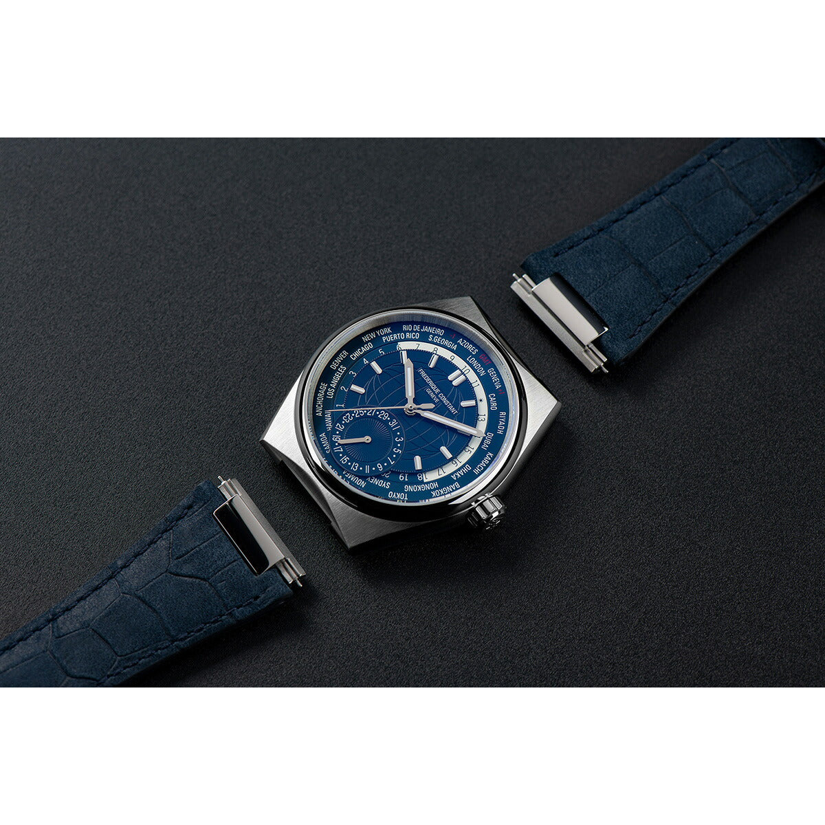フレデリック・コンスタント FREDERIQUE CONSTANT ハイライフ ワールドタイマー マニュファクチュール FC-718N4NH6B 腕時計 メンズ フレデリックコンスタント【60回分割手数料無料!】
