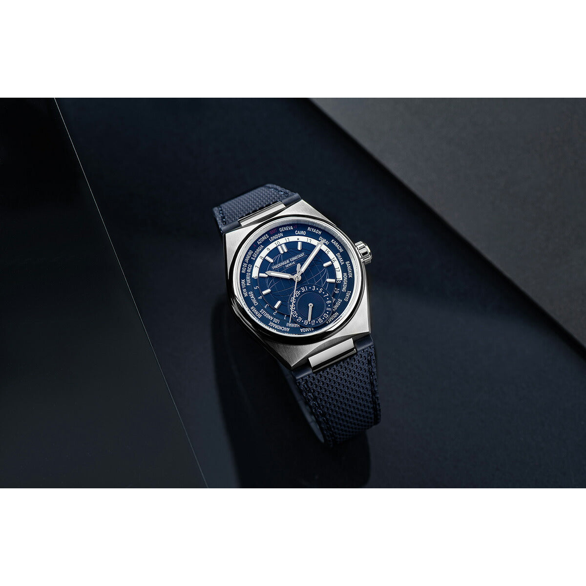 フレデリック・コンスタント FREDERIQUE CONSTANT ハイライフ ワールドタイマー マニュファクチュール FC-718N4NH6B 腕時計 メンズ フレデリックコンスタント【60回分割手数料無料!】