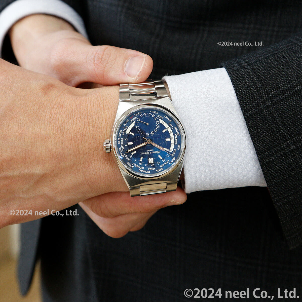 フレデリック・コンスタント FREDERIQUE CONSTANT ハイライフ ワールドタイマー マニュファクチュール FC-718N4NH6B 腕時計 メンズ フレデリックコンスタント【60回分割手数料無料!】