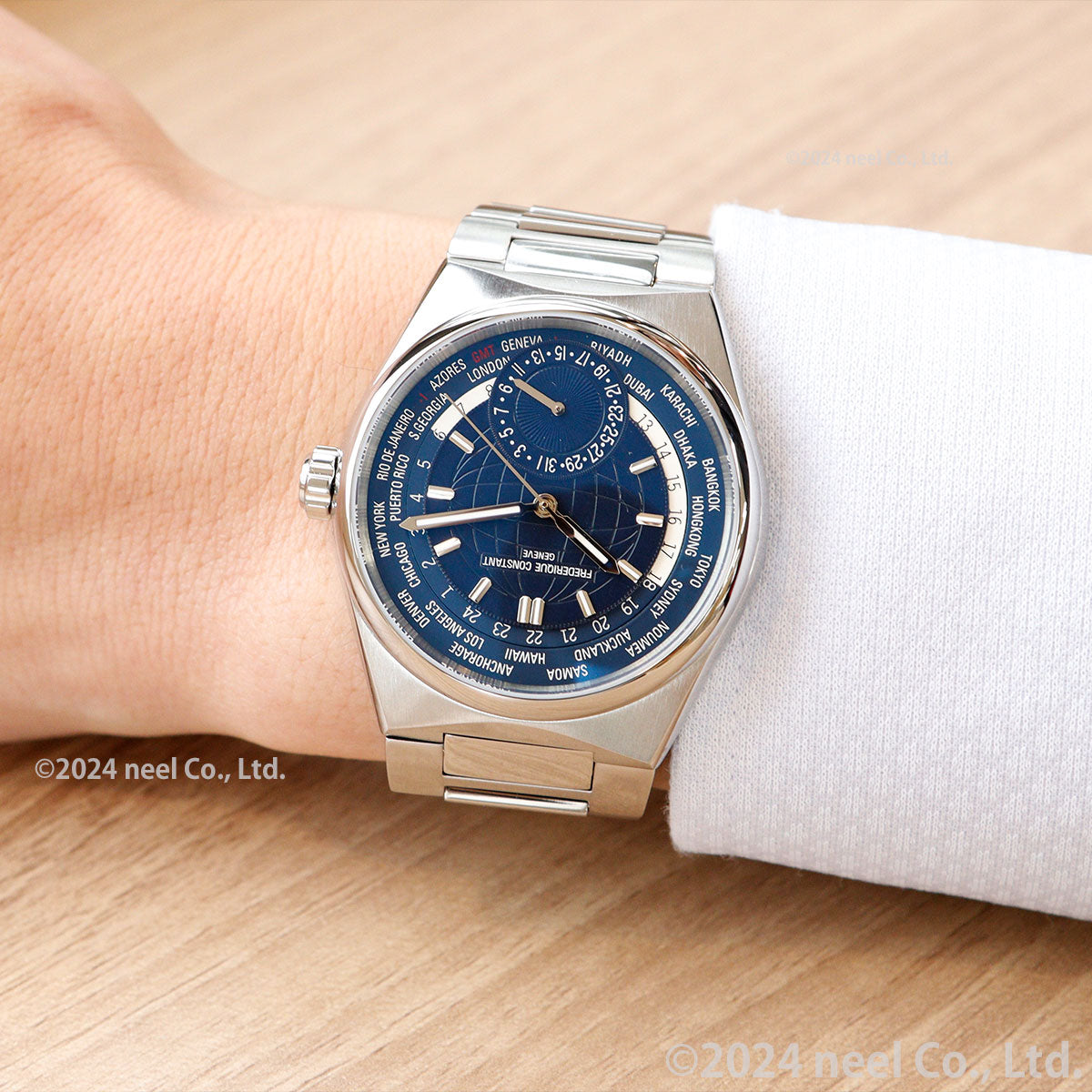 フレデリック・コンスタント FREDERIQUE CONSTANT ハイライフ ワールドタイマー マニュファクチュール FC-718N4NH6B 腕時計 メンズ フレデリックコンスタント【60回分割手数料無料!】