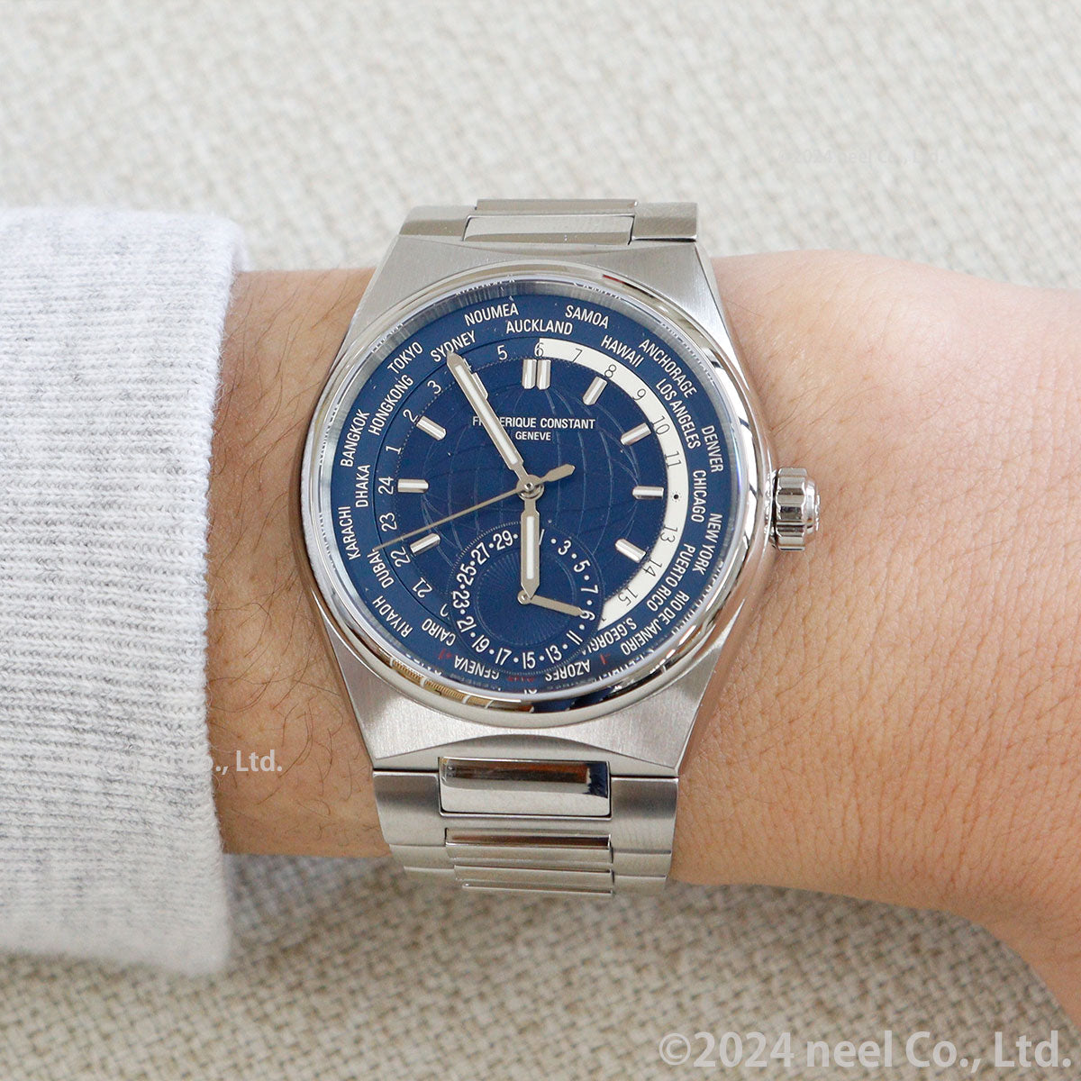 フレデリック・コンスタント FREDERIQUE CONSTANT ハイライフ ワールドタイマー マニュファクチュール FC-718N4NH6B 腕時計 メンズ フレデリックコンスタント【60回分割手数料無料!】