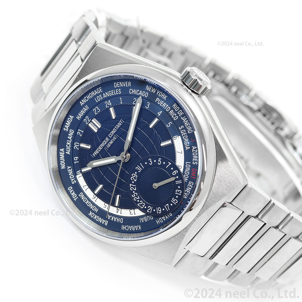 フレデリック・コンスタント FREDERIQUE CONSTANT ハイライフ ワールドタイマー マニュファクチュール FC-718N4NH6B 腕時計 メンズ フレデリックコンスタント【60回分割手数料無料!】