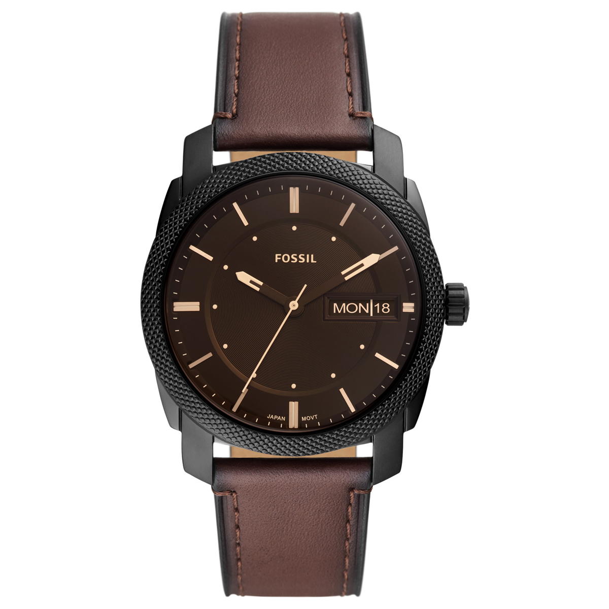 フォッシル FOSSIL 腕時計 メンズ MACHINE マシーン FS5901 ブラウン レザー