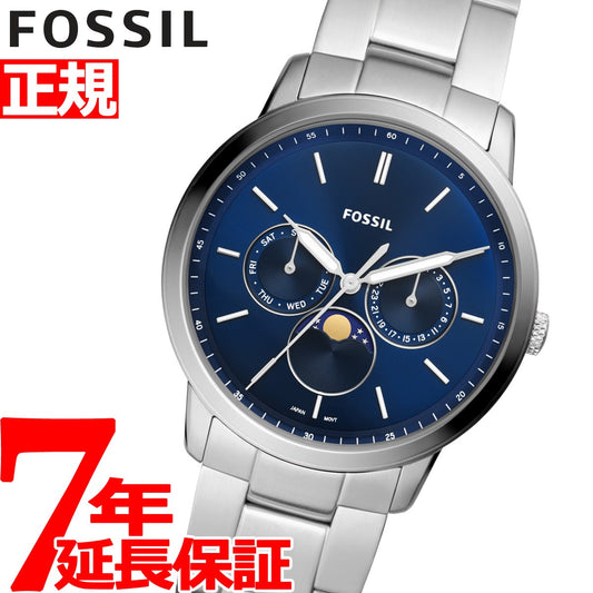 フォッシル FOSSIL 腕時計 メンズ NEUTRA MOONPHASE FS5907 ムーンフェイズ ブルー シルバー ステンレス