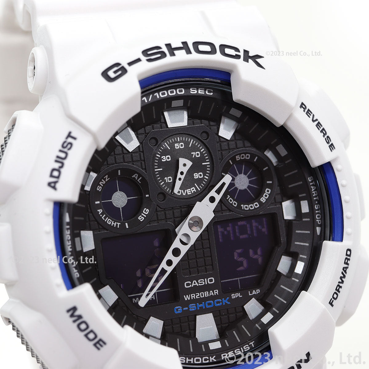 G-SHOCK ホワイト 白 カシオ Gショック 腕時計 メンズ アナデジ GA-100B-7AJF