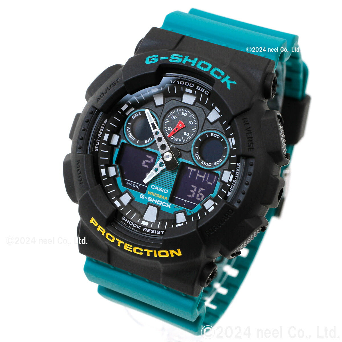G-SHOCK アナデジ カシオ Gショック CASIO オンライン限定モデル 腕時計 メンズ GA-100MT-1A3JF Mix Tape シリーズ グリーン