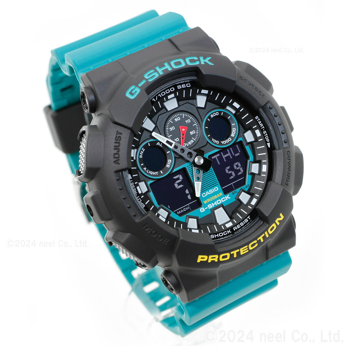 G-SHOCK アナデジ カシオ Gショック CASIO オンライン限定モデル 腕時計 メンズ GA-100MT-1A3JF Mix Tape シリーズ グリーン