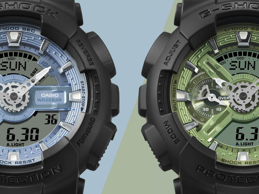 G-SHOCK カシオ Gショック CASIO アナデジ 腕時計 メンズ GA-110CD-1A2JF Metallic Color Dial Series アイスブルー【2024 新作】