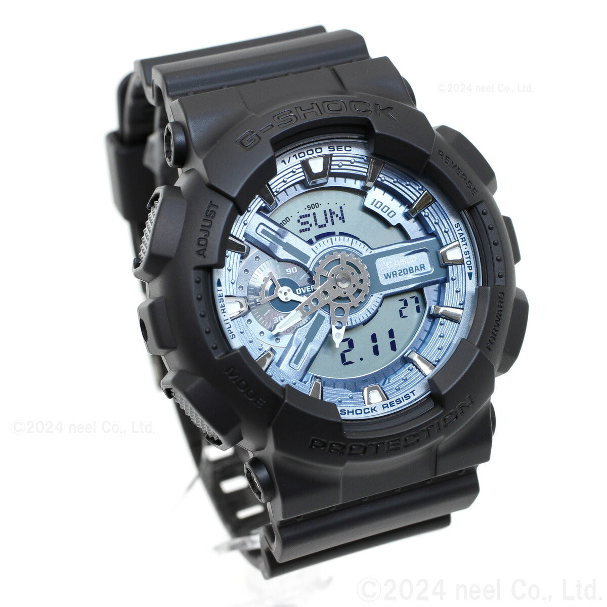 G-SHOCK カシオ Gショック CASIO アナデジ 腕時計 メンズ GA-110CD-1A2JF Metallic Color Dial Series アイスブルー【2024 新作】