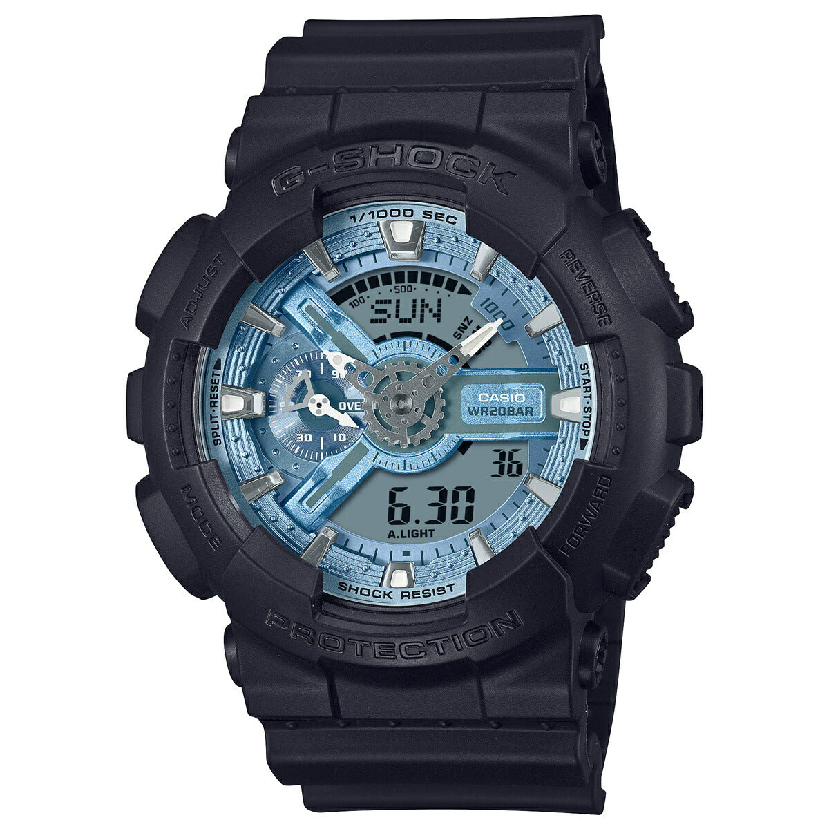 G-SHOCK カシオ Gショック CASIO アナデジ 腕時計 メンズ GA-110CD-1A2JF Metallic Color Dial Series アイスブルー【2024 新作】