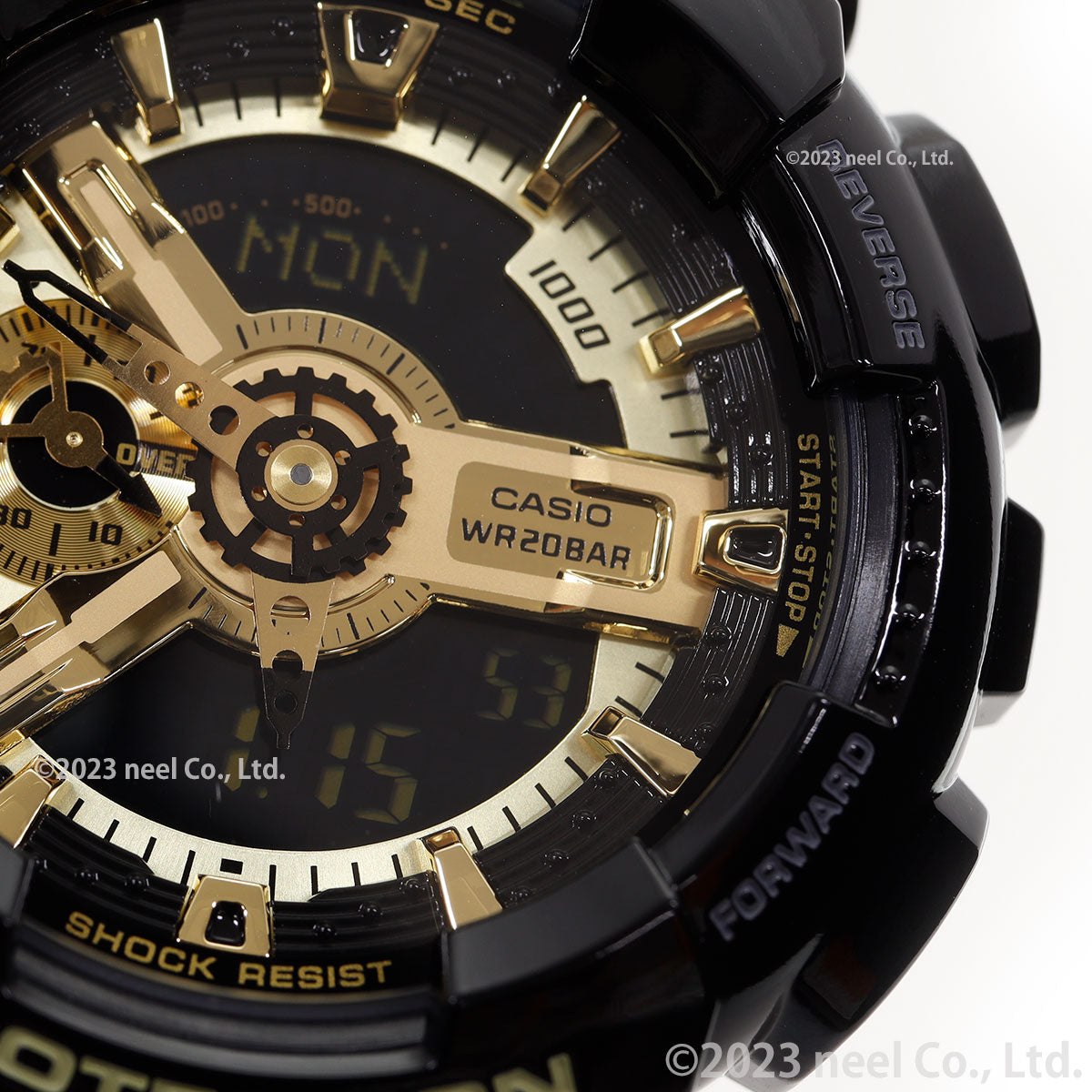 G-SHOCK カシオ Gショック 限定モデル アナデジ ブラック×ゴールドシリーズ 腕時計 メンズ Black×Gold Series GA-110GB-1AJF