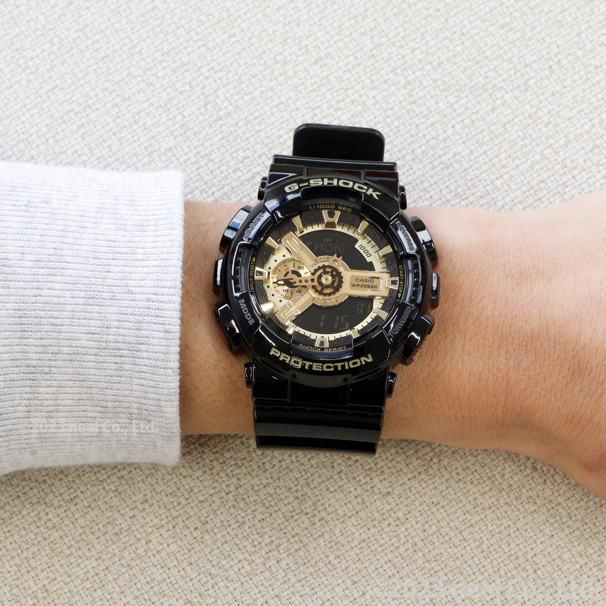 G-SHOCK カシオ Gショック 限定モデル アナデジ ブラック×ゴールドシリーズ 腕時計 メンズ Black×Gold Series GA-110GB-1AJF