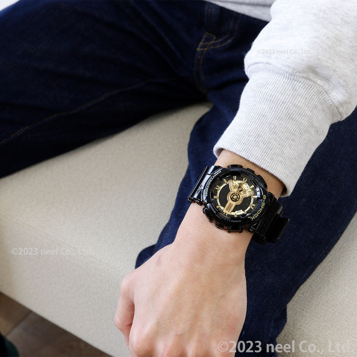 G-SHOCK カシオ Gショック 限定モデル アナデジ ブラック×ゴールドシリーズ 腕時計 メンズ Black×Gold Series GA-110GB-1AJF