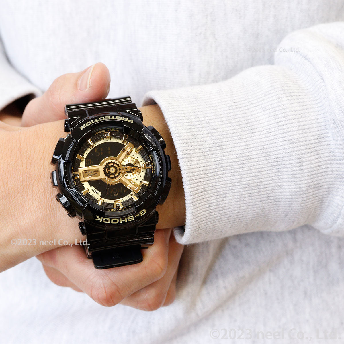 G-SHOCK カシオ Gショック 限定モデル アナデジ ブラック×ゴールドシリーズ 腕時計 メンズ Black×Gold Series GA-110GB-1AJF