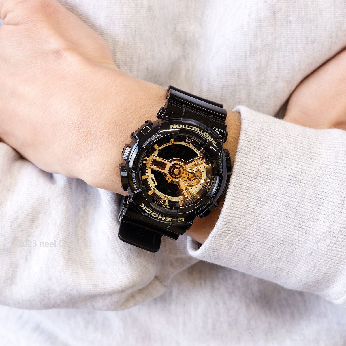 G-SHOCK カシオ Gショック 限定モデル アナデジ ブラック×ゴールドシリーズ 腕時計 メンズ Black×Gold Series GA-110GB-1AJF