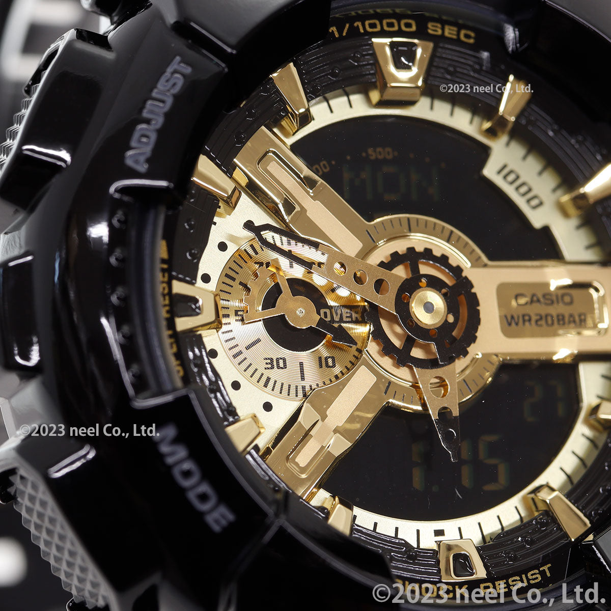 G-SHOCK カシオ Gショック 限定モデル アナデジ ブラック×ゴールドシリーズ 腕時計 メンズ Black×Gold Series GA-110GB-1AJF