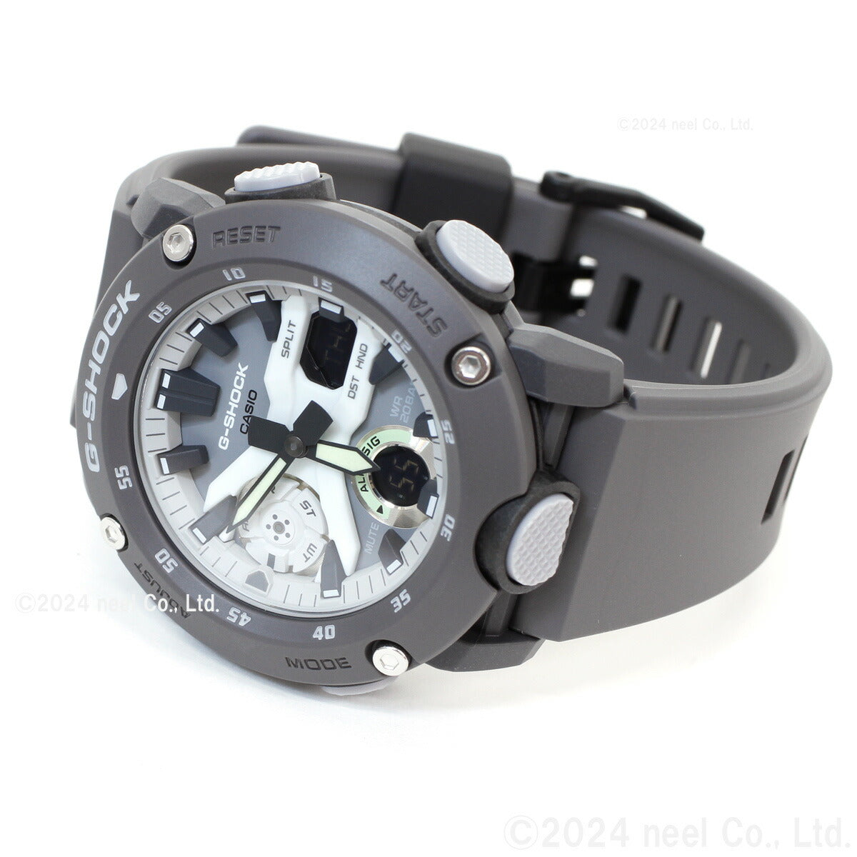 G-SHOCK アナデジ メンズ 腕時計 カシオ CASIO GA-2000HD-8AJF HIDDEN GLOW Series グレー【2024 新作】