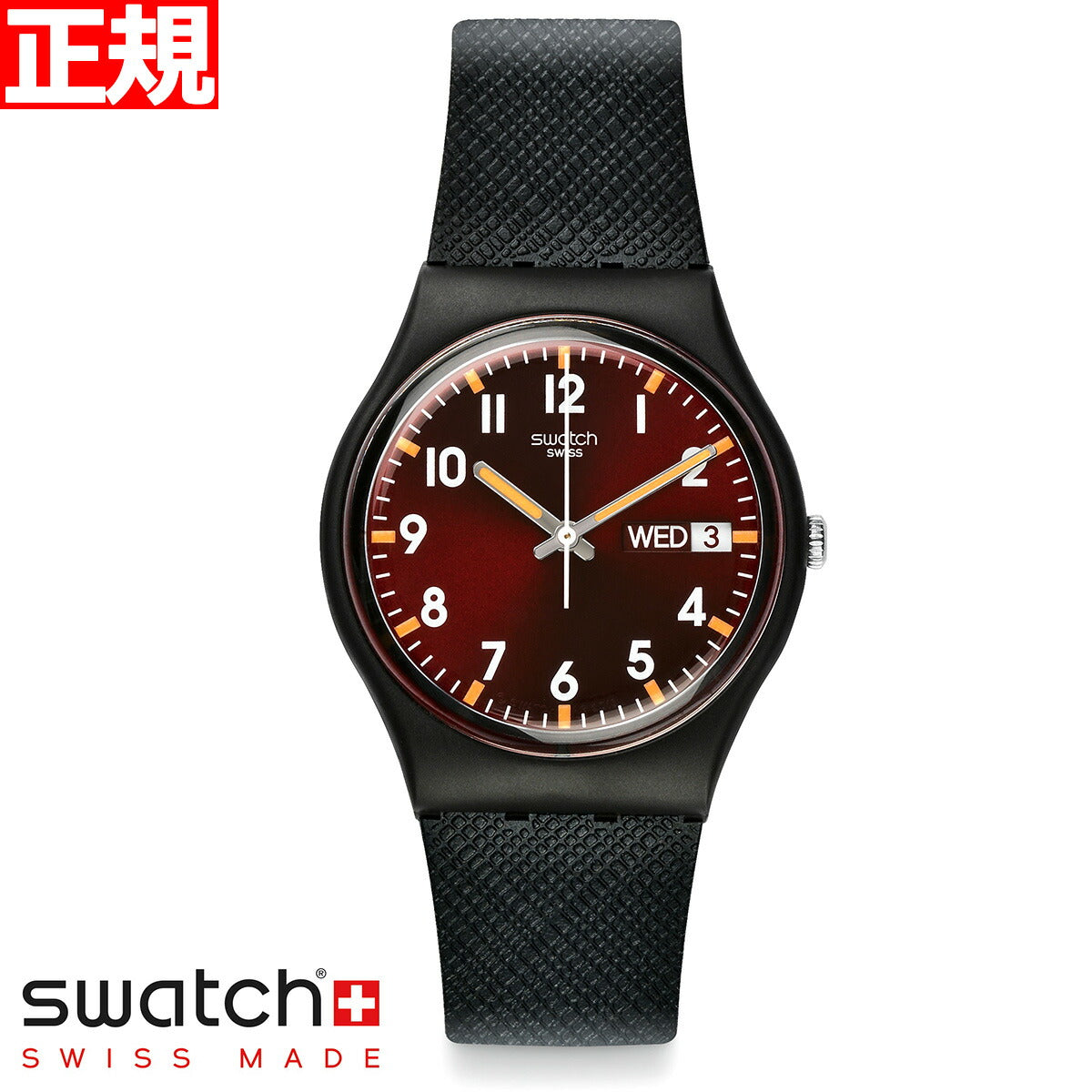買い特価腕時計 新品 SIR スウォッチ GB753 GENT RED ジェント サー・レッド 未使用品 並行輸入品 ブラック その他