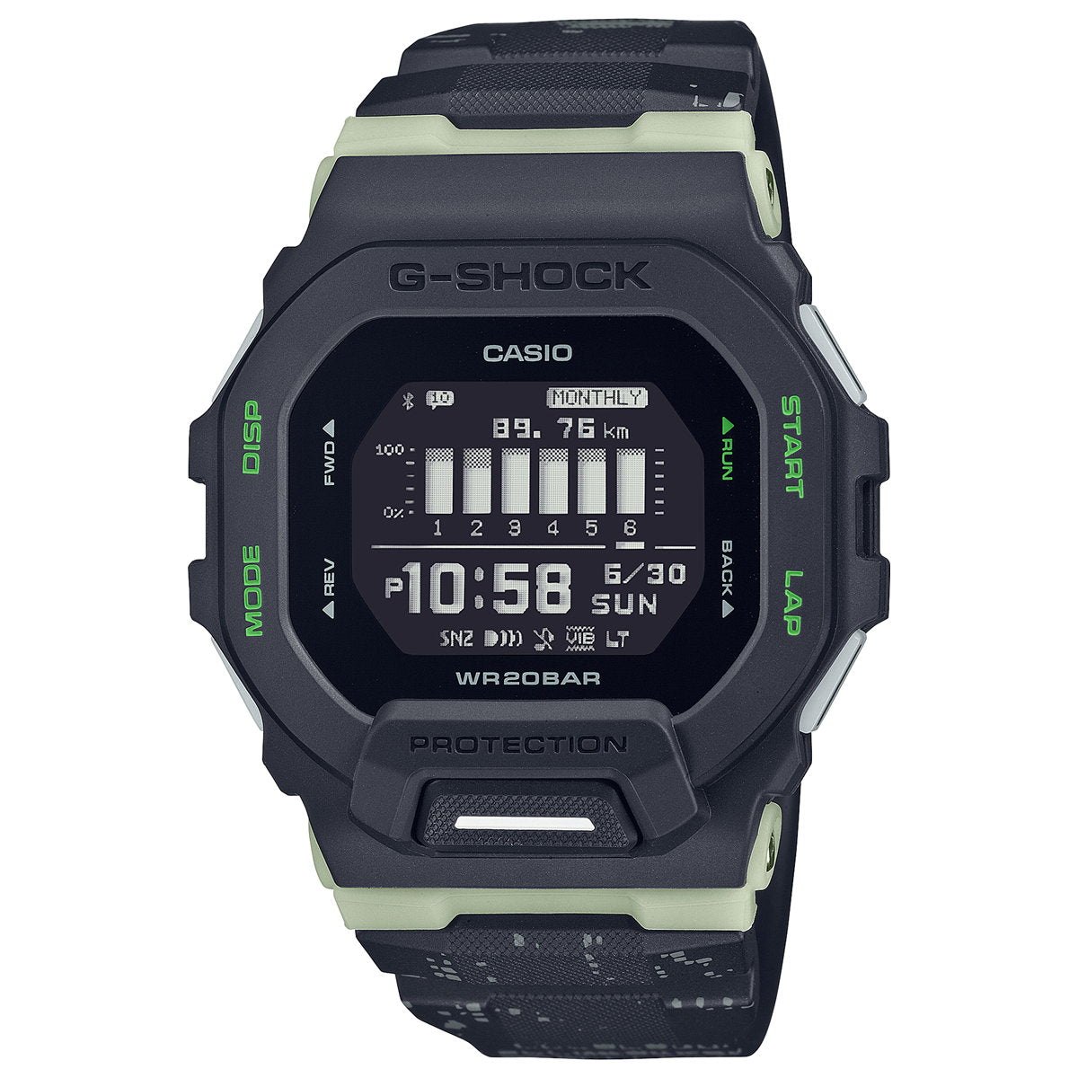 G-SHOCK Gショック G-SQUAD ジースクワッド GBD-200シリーズ GBD-200LM-1JF メンズ 腕時計 Bluetooth デジタル ブラック CASIO カシオ