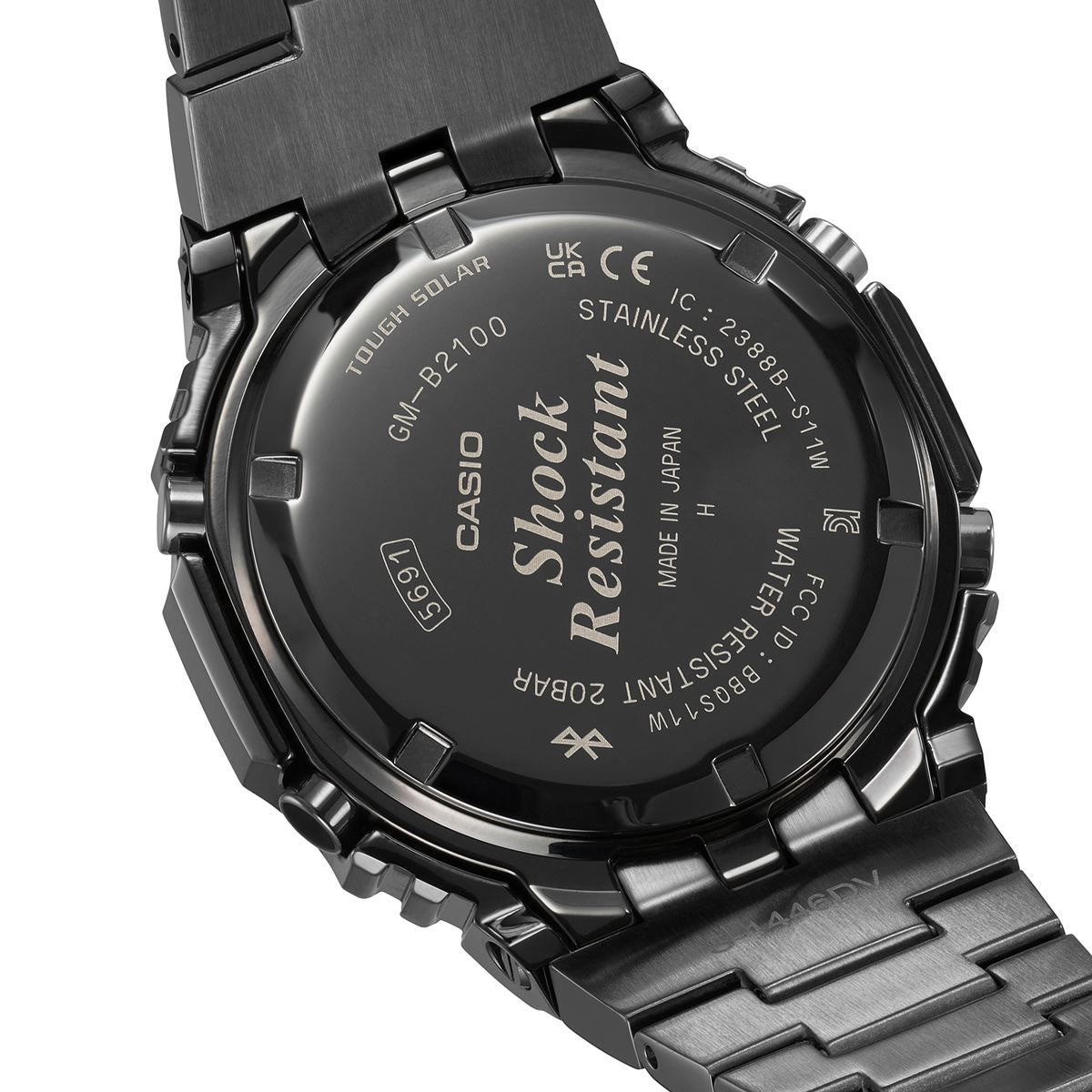 G-SHOCK カシオ Gショック CASIO GM-B2100BD-1AJF タフソーラー フルメタル ブラック 腕時計 メンズ スマートフォンリンク