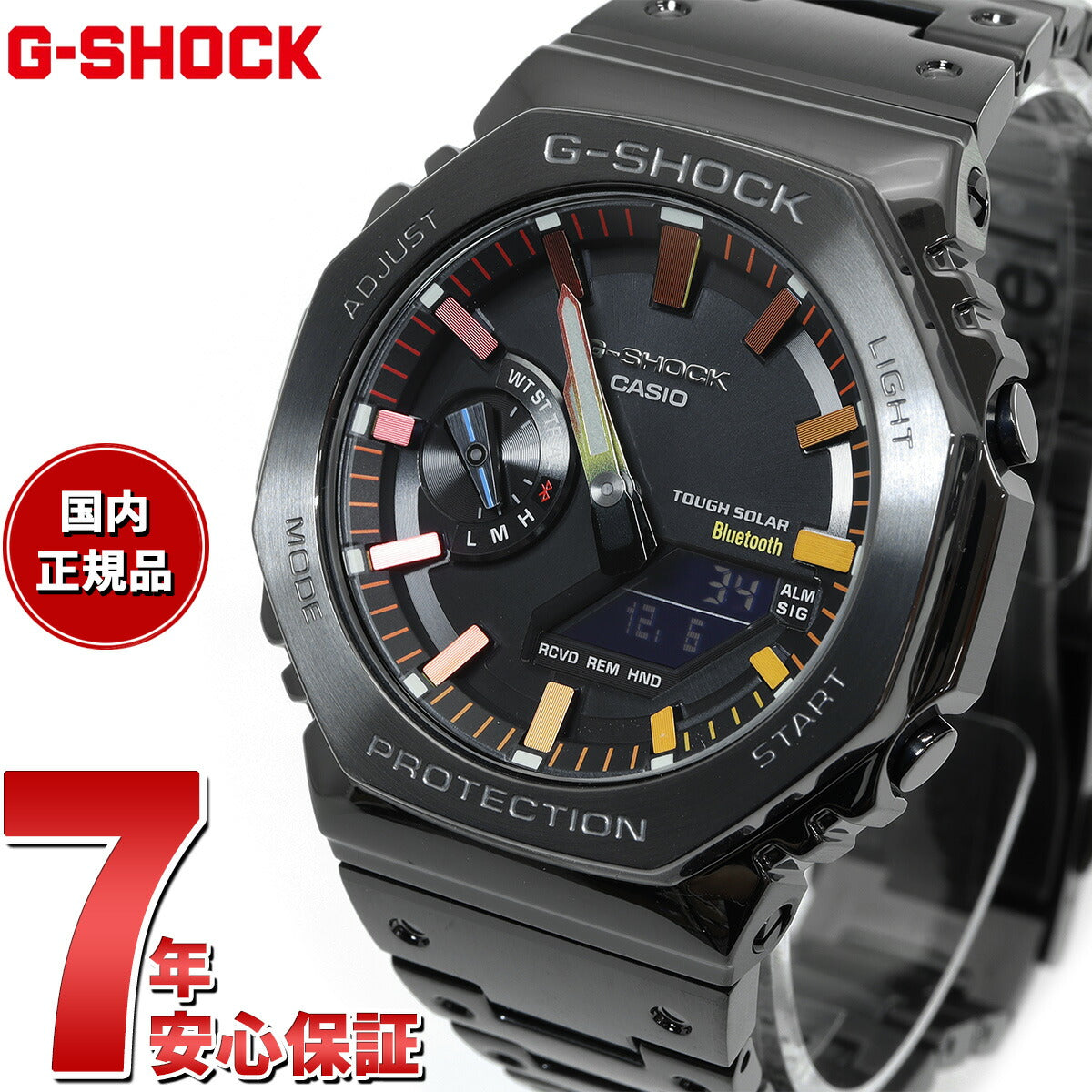 G-SHOCK カシオ Gショック CASIO GM-B2100BPC-1AJF タフソーラー フルメタル オールブラック 腕時計 メンズ –  neel selectshop