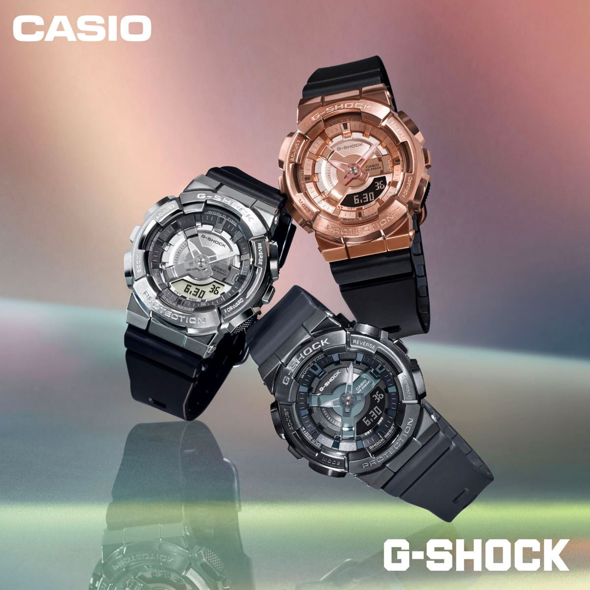 G-SHOCK カシオ Gショック CASIO アナデジ 腕時計 メンズ レディース GM-S110B-8AJF メタルカバー GM-110 小型化・薄型化モデル